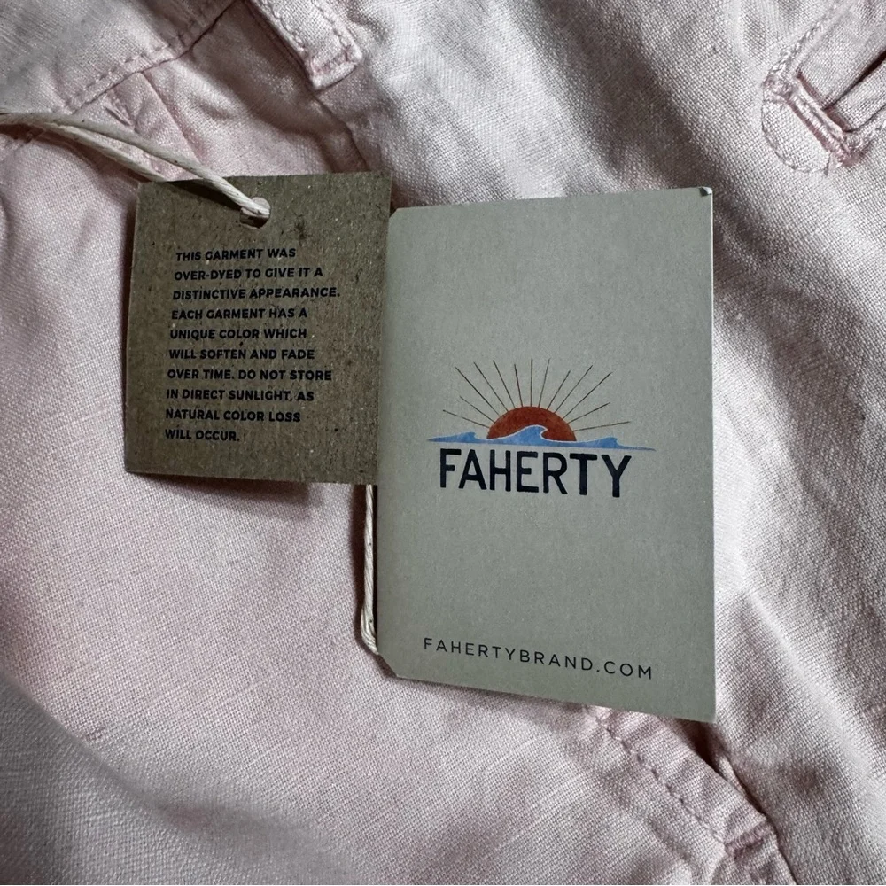 Faherty Malibu Linen & Cotton Chino Shorts